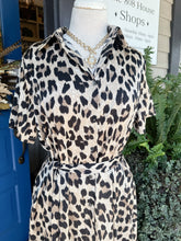 LEOPARD SHIRT DRESS