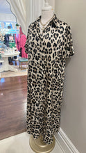 LEOPARD SHIRT DRESS