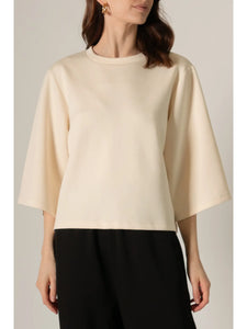 3/4 LENGTH BUTTER MODAL BLOUSE