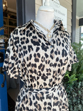 LEOPARD SHIRT DRESS