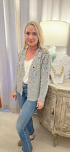 SEQUIN GREY CARDIGAN