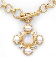 PEARL PENDANT TOGGLE CHAIN NECKLACE