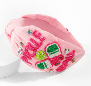 PICKLEBALL BEADED HEADBAND