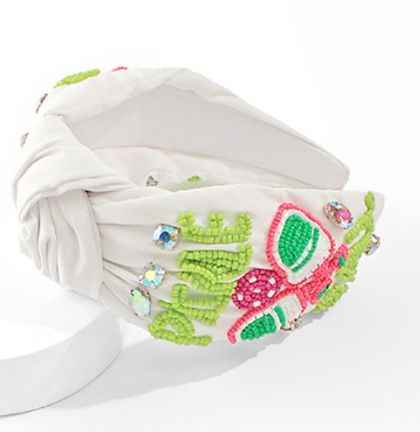 PICKLEBALL BEADED HEADBAND